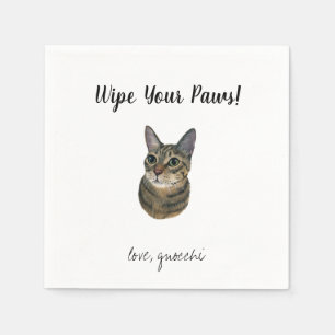 Cat Wedding Cocktail Napkins Serviette