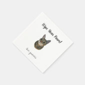 Cat Wedding Cocktail Napkins Serviette (Ecke)