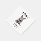 Cat Wedding Cocktail Napkins Serviette (Ecke)