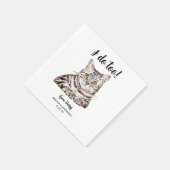 Cat Wedding Cocktail Napkins Serviette (Ecke)