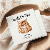 Cat Wedding Cocktail Napkins Serviette