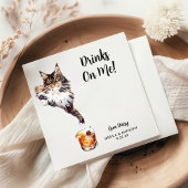 Cat Wedding Cocktail Napkins Serviette