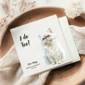 Cat Wedding Cocktail Napkins Serviette