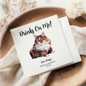 Cat Wedding Cocktail Napkins Serviette