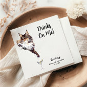 Cat Wedding Cocktail Napkins Serviette