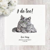 Cat Wedding Cocktail Napkins Serviette