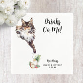 Cat Wedding Cocktail Napkins Serviette