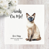 Cat Wedding Cocktail Napkins Serviette
