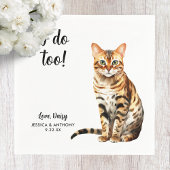 Cat Wedding Cocktail Napkins Serviette