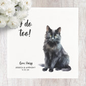 Cat Wedding Cocktail Napkins Serviette
