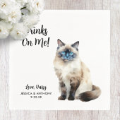 Cat Wedding Cocktail Napkins Serviette