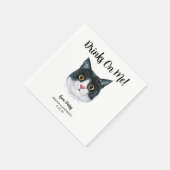 Cat Wedding Cocktail Napkins Serviette (Ecke)