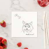 Cat Wedding Cocktail Napkins Serviette (Beispiel)