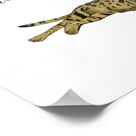 Cat Wedding Drink Zeichen Poster (Ecke)