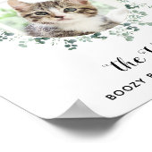 Cat Wedding Signature Drink Foto Cocktail Bar Poster (Ecke)