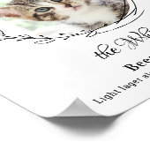 Cat Wedding Signature Drinks Foto Bar Poster (Ecke)