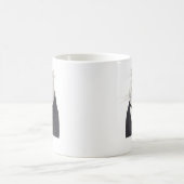 CAT-Weiße Tasse BUTLER + Text (Mittel)