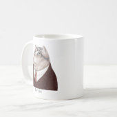 CAT: Weiße Tasse + Text (Vorderseite Links)