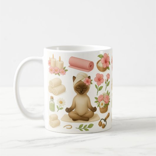 Cat Wellness-Center Geeignet für Katzen Liebhaber Kaffeetasse (Links)