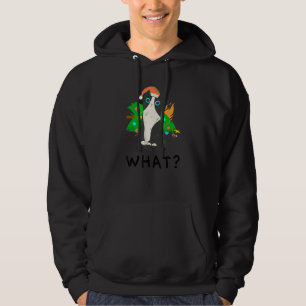 Cat What Funny Black Ca , Frohe Weihnachtskatze Hoodie