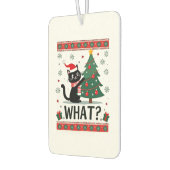 Cat What Funny Black Cat Pushing Christmas Tree Ug Autolufterfrischer (Links)
