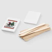 Cat What Funny Black Cat Pushing Christmas Tree Ug Fächer (Non-assembled)