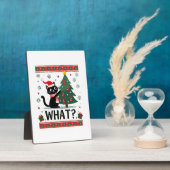 Cat What Funny Black Cat Pushing Christmas Tree Ug Fotoplatte (Seite)