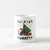 Cat What Funny Black Cat Pushing Christmas Tree Ug Kaffeetasse (Mittel)