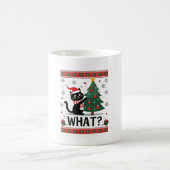 Cat What Funny Black Cat Pushing Christmas Tree Ug Kaffeetasse (Mittel)