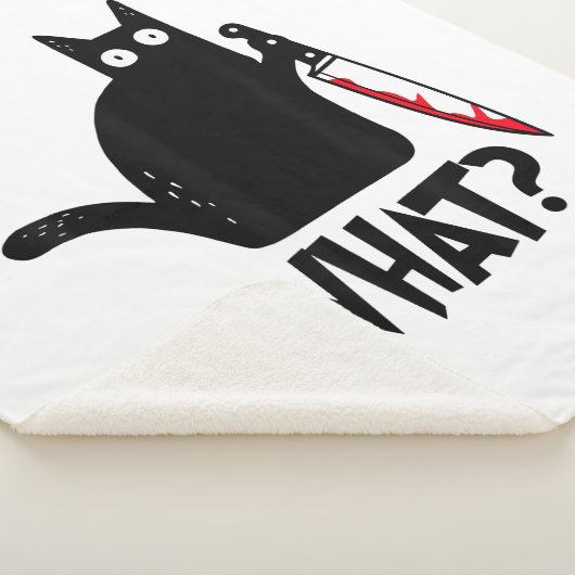 Cat What_ Funny Black Cat  Sherpadecke (3/4)