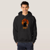 Cat What Murderous Black Cat With Knife Halloween  Hoodie (Vorne ganz)