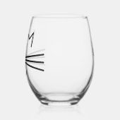 Cat Whiskers Design Weinglas Ohne Stiel (Links)