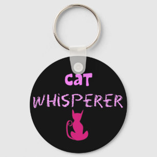 "Cat Whisperer" Cat Lover Geschenke Schlüsselanhänger