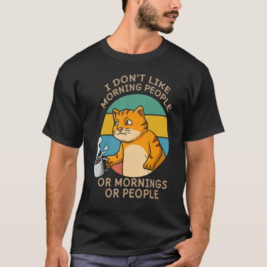 Cat Whisperer Drinking Coffee Caffeine Drinker T-Shirt (Vorderseite)