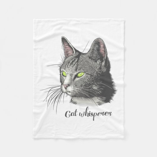 Cat Whisperer Fleecedecke (Vorderseite)