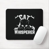 Cat Whisperer Funny Cat Lover Kitty Face Distresse Mousepad (Mit Mouse)