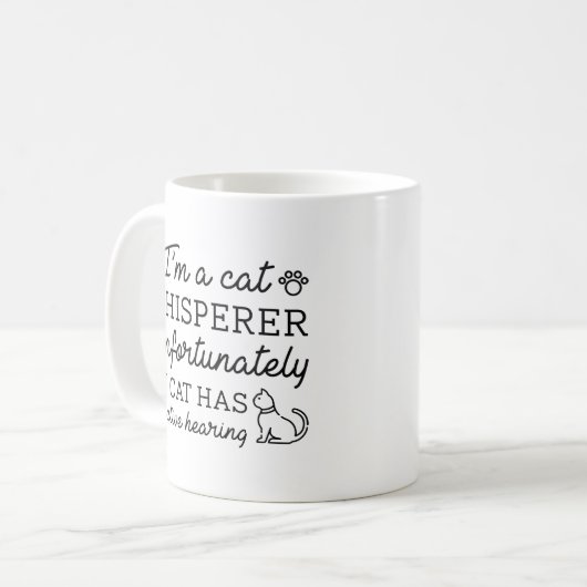 Cat Whisperer Kaffeetasse (Vorderseite Links)