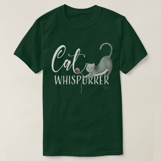 Cat Whisperer Niedlich Cat LoverGift T-Shirt (Design vorne)