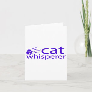 Cat Whisperer T Shirt Geschenk für Katzen Liebhabe Karte