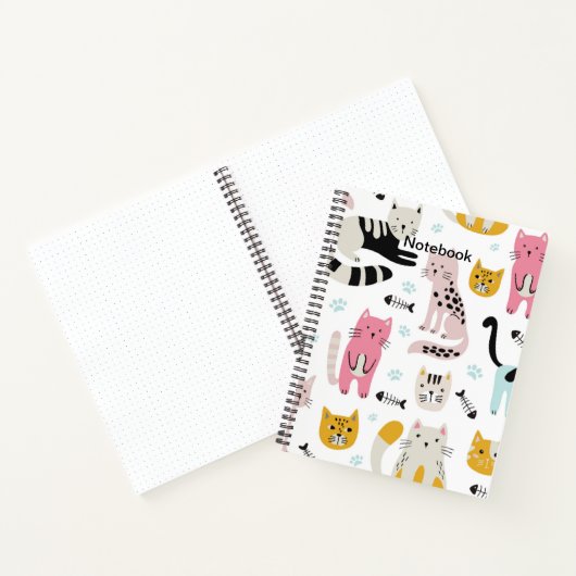 Cat White Notizblock (Innenseite)