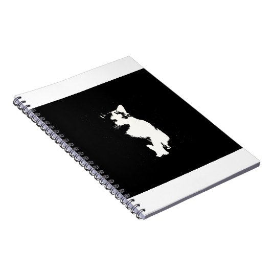 Cat White Notizblock (Rechte Seite)