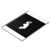 Cat White Notizblock (Linke Seite)