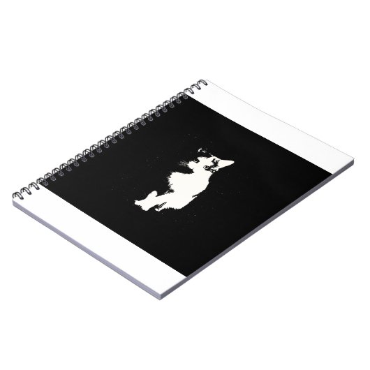 Cat White Notizblock (Linke Seite)