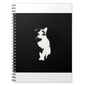 Cat White Notizblock (Vorderseite)