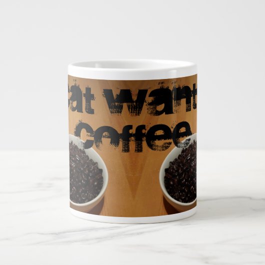 Cat Will Kaffee 20 oz. Tasse von RoseWrites (Vorderseite)
