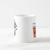 Cat will Kaffee komisch Kaffeetasse (Mittel)