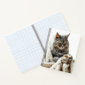 Cat Winter Tee genießen Notizblock (Innenseite)