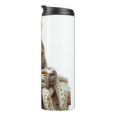 Cat Winter Tee genießen Thermosbecher (Nach rechts gedreht)
