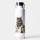 Cat Winter Tee genießen Trinkflasche (Vorne)