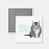 Cat Wisdom - Familiendynamik Magnet (Vorderseite/Rückseite)